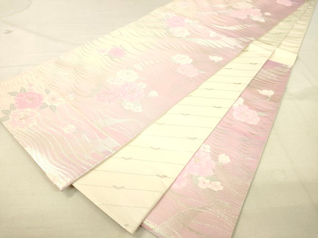 平和屋着物◎六通柄 本袋帯 花間道 逸品 DAAI3995tw