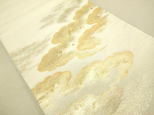 平和屋着物■綴れ 太鼓柄袋帯 雲重ね箔散らし文 金糸 逸品 DAAI4961du