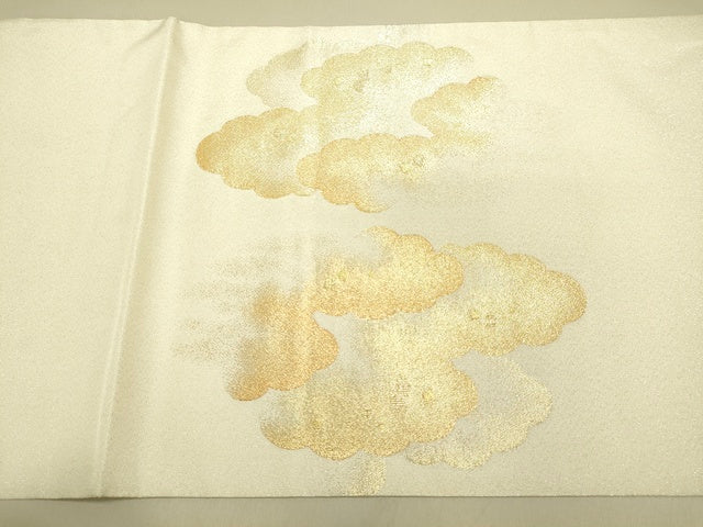 平和屋着物■綴れ 太鼓柄袋帯 雲重ね箔散らし文 金糸 逸品 DAAI4961du