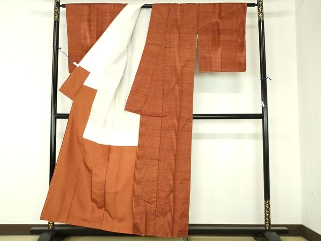 平和屋着物■上質な紬 縞 逸品 DAAI7187we