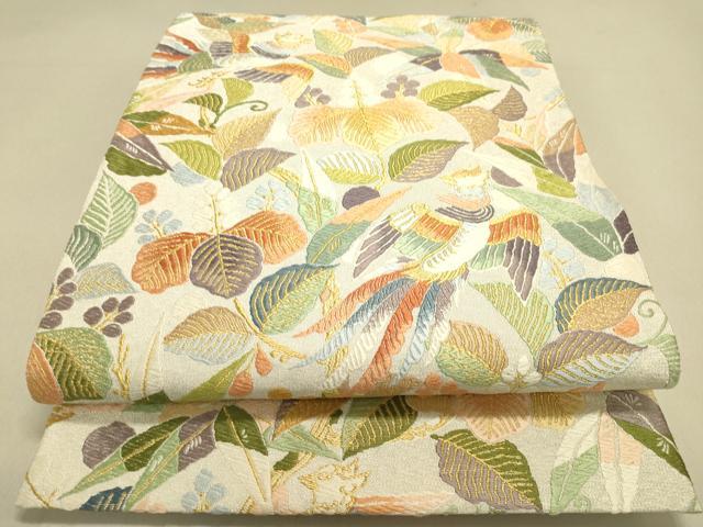 平和屋着物●六通柄袋帯 唐織 桐鳳凰文 金糸 ますいわ屋扱い 正絹 逸品 未使用 DAAI7844fe
