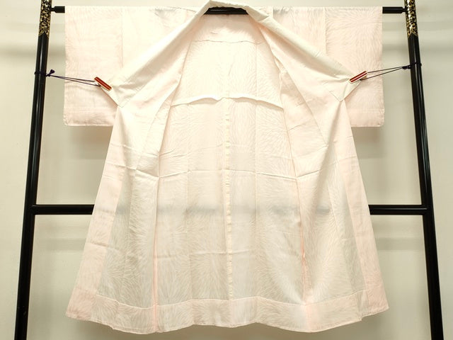 平和屋着物■上質な長襦袢 菊づくし地紋 無双仕立て 逸品 DAAJ4558tw