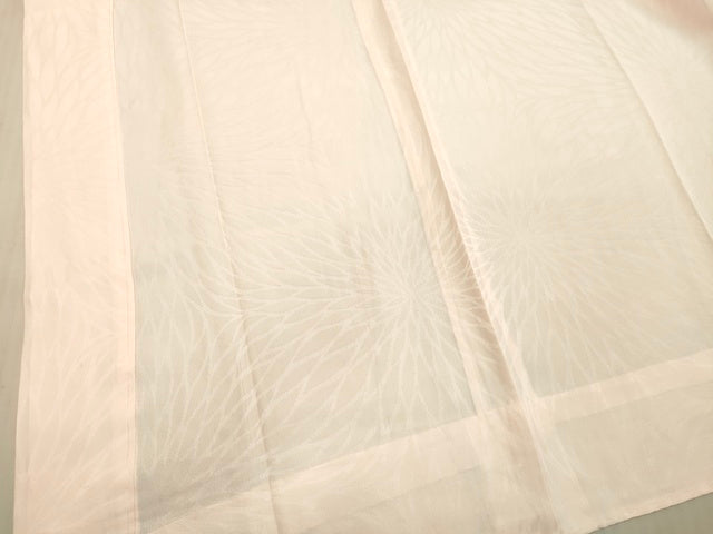 平和屋着物■上質な長襦袢 菊づくし地紋 無双仕立て 逸品 DAAJ4558tw