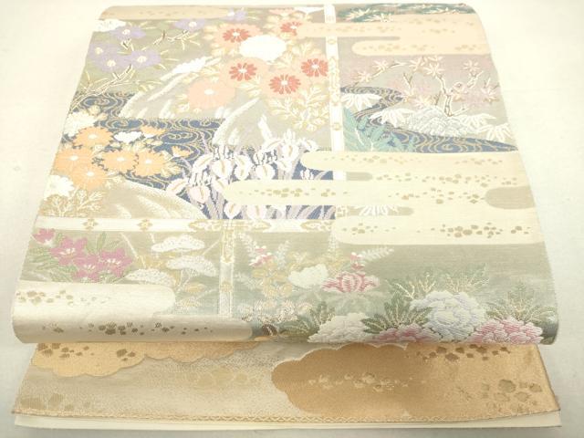 平和屋着物◎六通柄袋帯 桃山絵巻 金銀糸 逸品 DAAJ4691tw