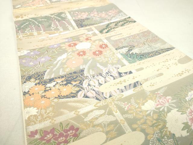 平和屋着物◎六通柄袋帯 桃山絵巻 金銀糸 逸品 DAAJ4691tw