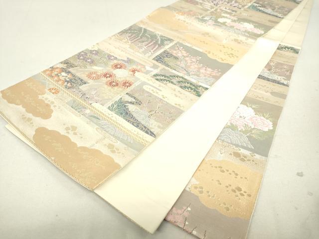 平和屋着物◎六通柄袋帯 桃山絵巻 金銀糸 逸品 DAAJ4691tw