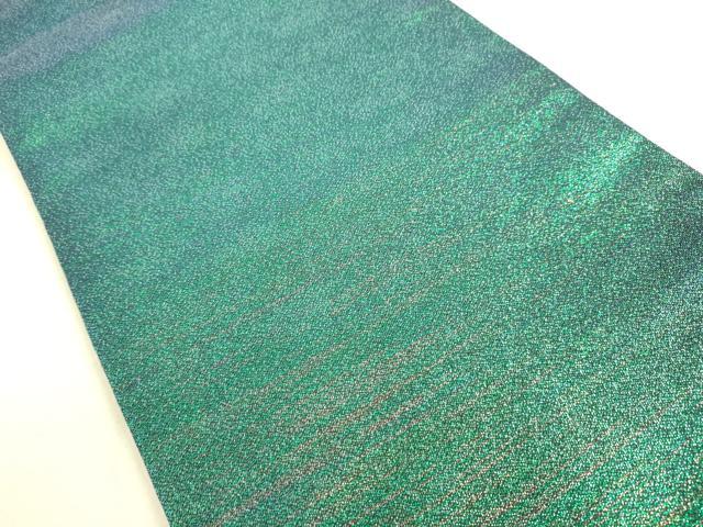 平和屋着物●両面 太鼓柄袋帯 刺繍 流水花文 金糸 正絹 逸品 DAAJ5553du