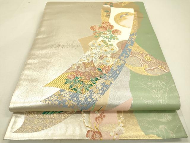 平和屋着物●六通柄袋帯 唐織 巧琳彩宴 引箔 正絹 逸品 DAAJ6451fe