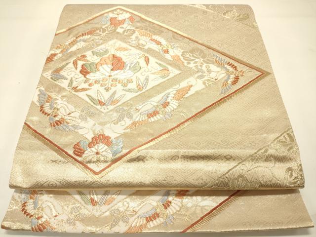 平和屋着物◎六通柄袋帯 唐織 華がさね 錦匠 金糸 正絹 逸品 DAAJ7735fc