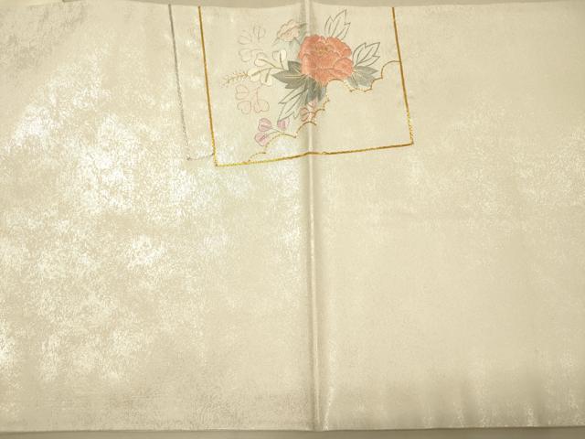 平和屋着物◎太鼓柄袋帯 駒刺繍 色紙重ね花車文 金糸 正絹 逸品 DAAK2562ob
