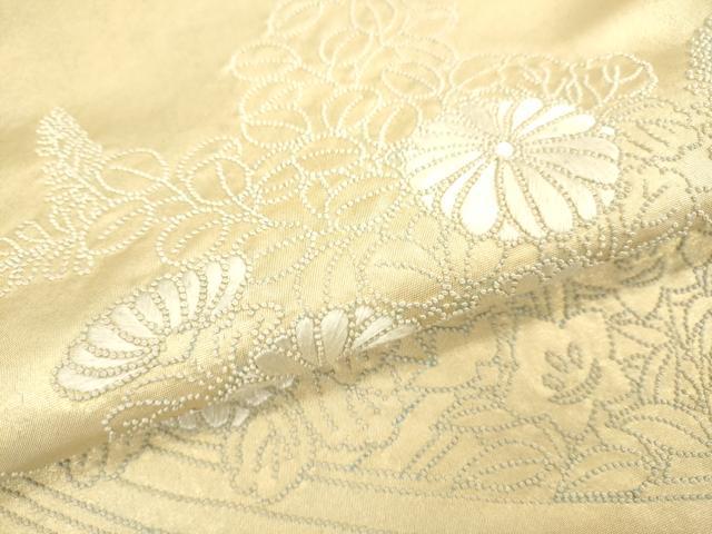 平和屋着物●中国三大刺繍 相良刺繍 総刺繍 太鼓柄袋帯 立波花文 正絹 逸品 DAAK3753du
