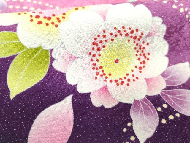 平和屋着物●豪華振袖・長襦袢(無双仕立て)セット 駒刺繍 枝垂れ桜 花手毬 暈し染め 銀通し地 半衿刺繍 逸品 DAAK4883ic