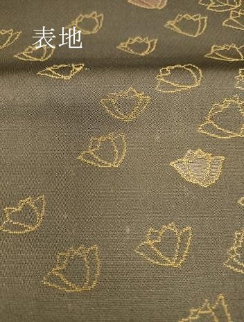 平和屋着物■六通柄袋帯 舞花文 金糸 正絹 逸品 DAAL4124jm