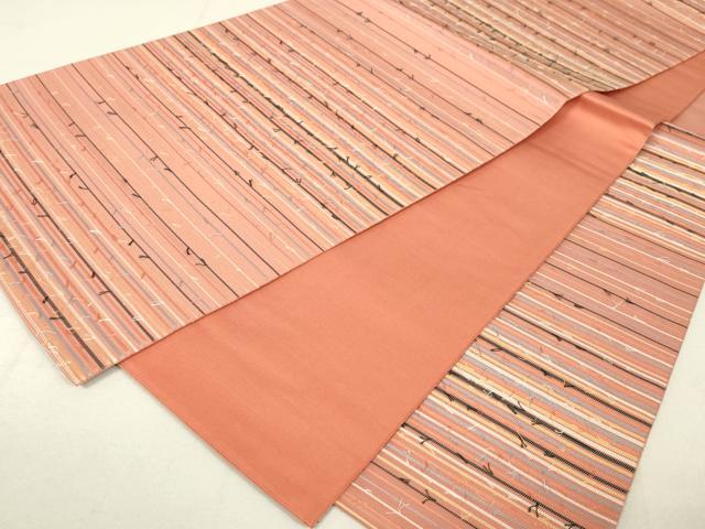 平和屋着物◎六通柄京袋帯 横段文 正絹 逸品 DAAL6035fc