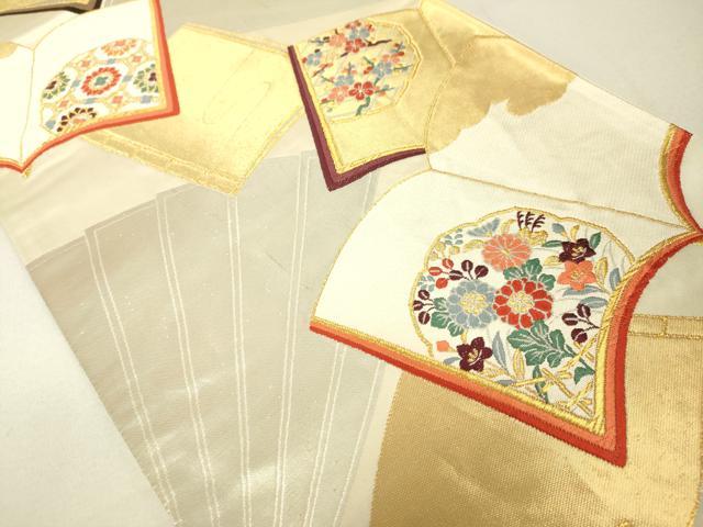 平和屋着物◎六通柄袋帯 唐織 冊子草花文 金銀糸 正絹 逸品 DAAL6037fc