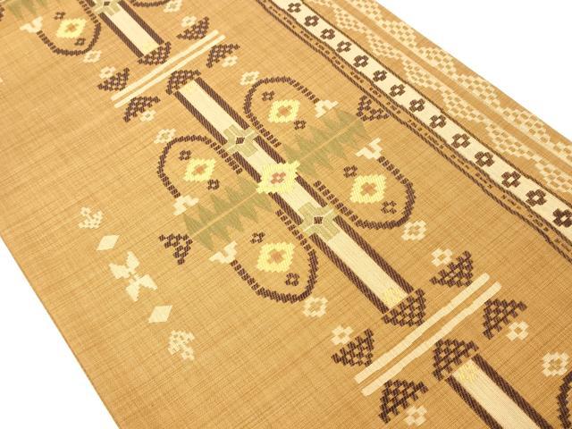 平和屋着物◎六通柄袋帯 千歳 抽象文様 正絹 逸品 DAAL6048fc