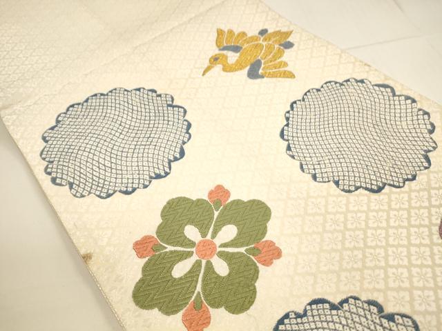 平和屋着物■六通柄袋帯 唐織 御綾染 吉祥粋華 金糸 正絹 逸品 DAAL9732op
