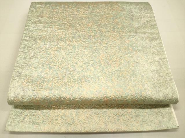 平和屋着物◎六通柄袋帯 霞文 金糸 引箔 正絹 逸品 DAAM0828bc