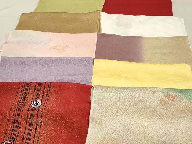 平和屋着物★和装小物　上質な帯揚げ　10枚セット　逸品　DAAM7834qa 平和屋着物☆和装小物 上質な帯揚げ 10枚セット 逸品 DAAM7834qa