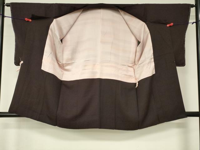 平和屋着物■道行コート 霞文 ロング丈 正絹 逸品 DAAM9584cm
