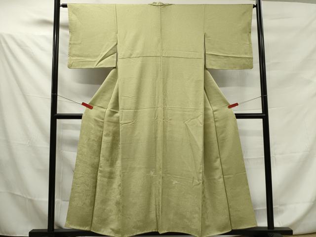 平和屋着物■色留訪問着 風景飛鶴花文 金糸 正絹 逸品 DAAO3643ob