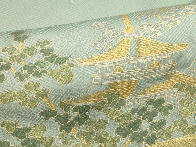 平和屋着物■豪華色留袖 風景文 松竹梅 金銀彩 正絹 逸品 DAAO4765tw