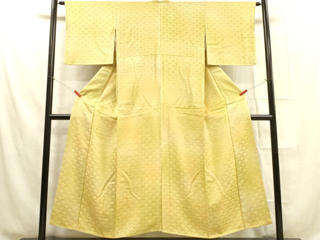 平和屋着物■上質な小紋 青海波地紋 暈し染め 正絹 逸品 DAAO5173zy