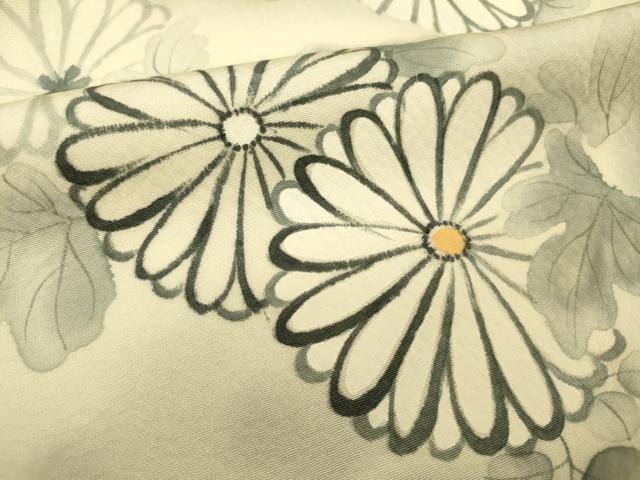平和屋着物■訪問着 手描き 花車文 暈し染め 正絹 逸品 DAAO5183zy