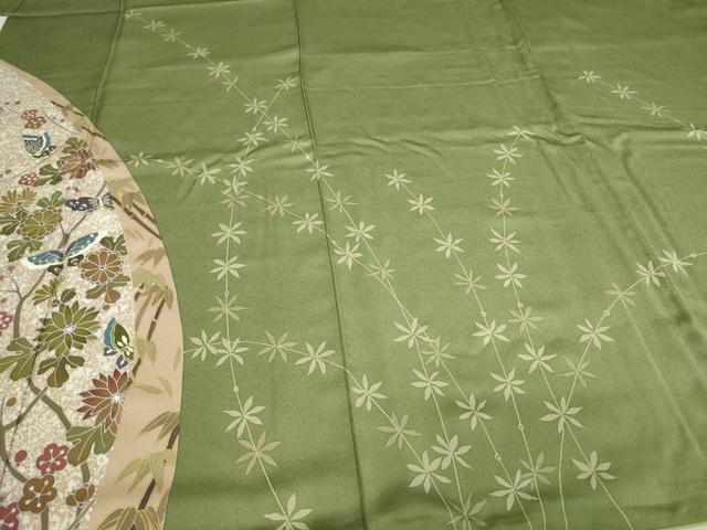 平和屋着物■訪問着 花蝶文 金彩 正絹 逸品 DAAO7167sf