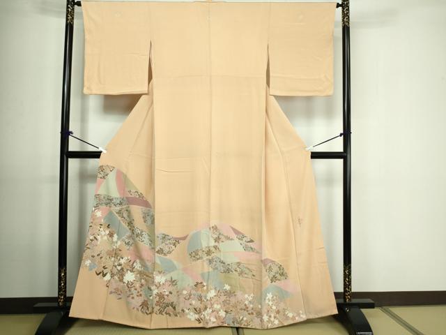 平和屋着物■豪華色留袖 作家物 草花文 正絹 逸品 DAAO7189sf