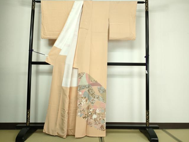平和屋着物■豪華色留袖 作家物 草花文 正絹 逸品 DAAO7189sf