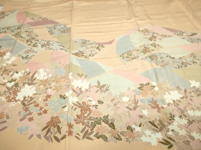 平和屋着物■豪華色留袖 作家物 草花文 正絹 逸品 DAAO7189sf