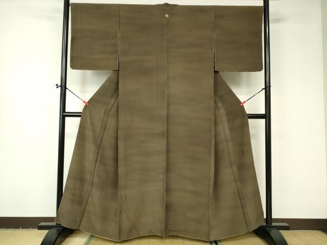 平和屋着物■上質な小紋 霞文 暈し染め 正絹 逸品 DAAO7639cm