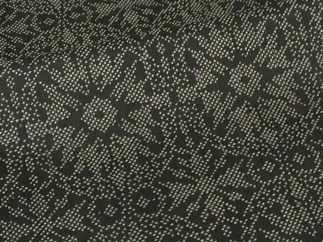 平和屋着物■本場大島紬 抽象文様 正絹 逸品 DAAO7738cm