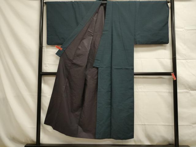 平和屋着物■男性 紬 アンサンブル 百入茶色 正絹 逸品 DAAO8131op