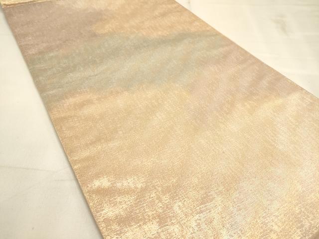 平和屋着物◎西陣 全通柄袋帯 霞文 金糸 正絹 逸品 DAAO9109bc