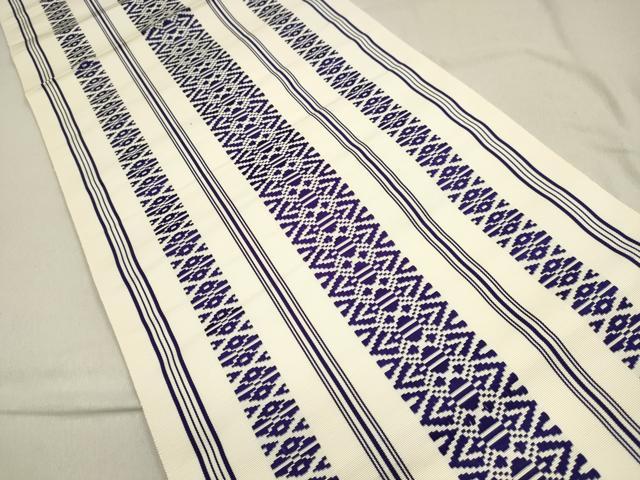 平和屋着物●本場筑前博多織 八寸名古屋帯 献上 正絹 逸品 DAAP1796ic