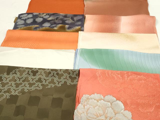 平和屋本店●和装小物 帯揚げ10枚 逸品 未使用 DZAA10511kh5