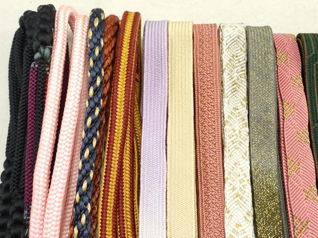 平和屋着物●和装小物 帯締め20本 高麗組 笹浪組 冠組 金銀糸 逸品 DAAP5132by