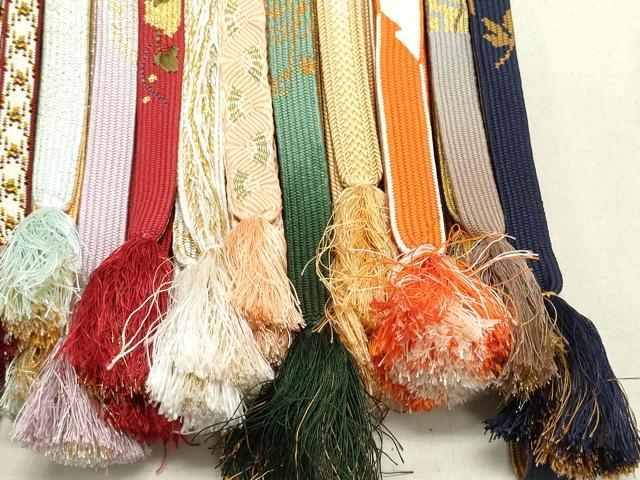 平和屋着物●和装小物 帯締め20本 高麗組 笹浪組 金銀糸 逸品 DAAP5133by