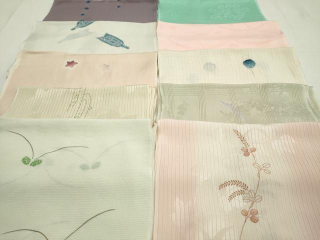 平和屋着物*夏物 和装小物 帯揚げ10枚 全て正絹 逸品 DAAP5382by