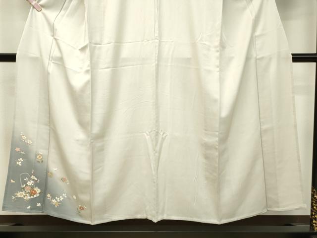 平和屋着物▽訪問着 単衣 駒刺繍 花籠文 暈し染め 金彩 正絹 逸品 DAAP6937jm
