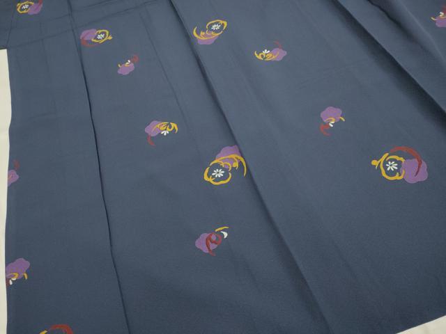 平和屋着物▽上質な小紋 単衣 梅文 正絹 逸品 DAAP7411du