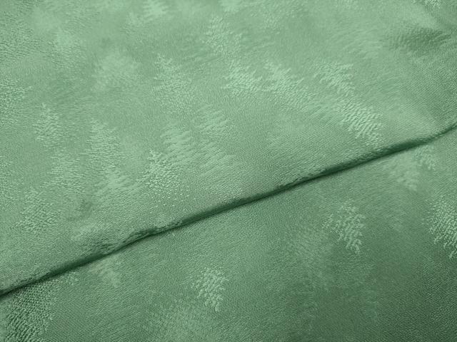 平和屋着物▽上質な色無地 単衣 樹林地紋 暗い薄青色 正絹 逸品 DAAP7512du