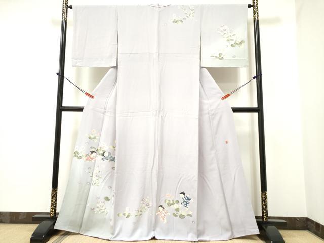 平和屋着物●十日町友禅作家 関口遼一 訪問着 童子遊び 暈し染め 正絹 逸品 DAAP7829yyy