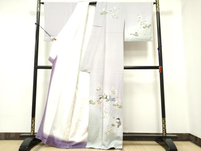 平和屋着物●十日町友禅作家 関口遼一 訪問着 童子遊び 暈し染め 正絹 逸品 DAAP7829yyy