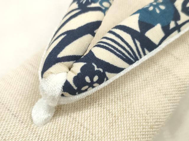 平和屋着物●スリーシーズン 春夏秋 和装小物 亜麻草履 和装草履 逸品 未使用 DAAQ1206zzz