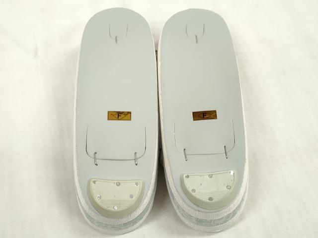 平和屋着物●スリーシーズン 春夏秋 和装小物 和装草履 亜麻草履 履物 逸品 未使用 DAAQ1465zzz