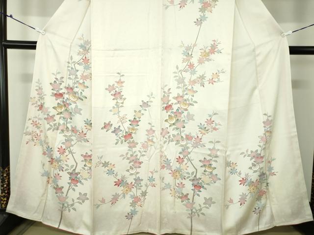 平和屋着物●訪問着 橘 楓 正絹 逸品 未使用 DAAQ2881ps