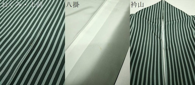 平和屋着物●染色作家 斉藤三才 小紋 間道 正絹 逸品 DAAQ2917ps